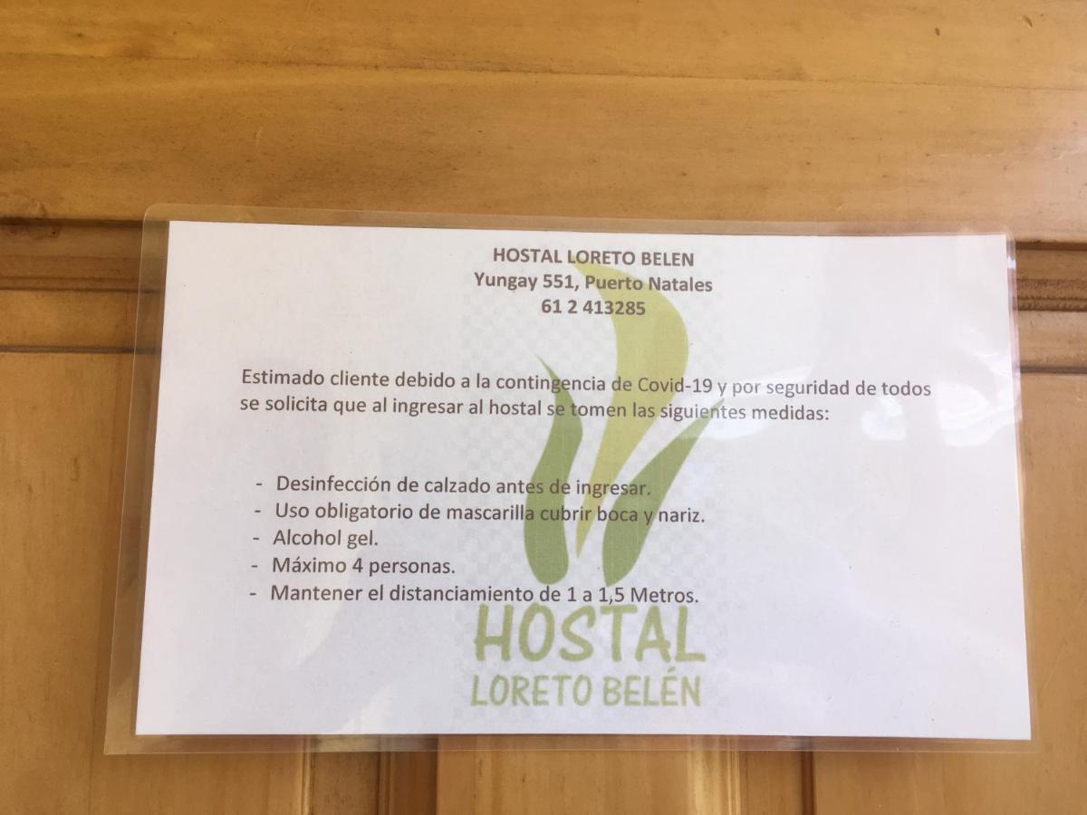 Hostal Loreto Belen Puerto Natales Exterior photo
