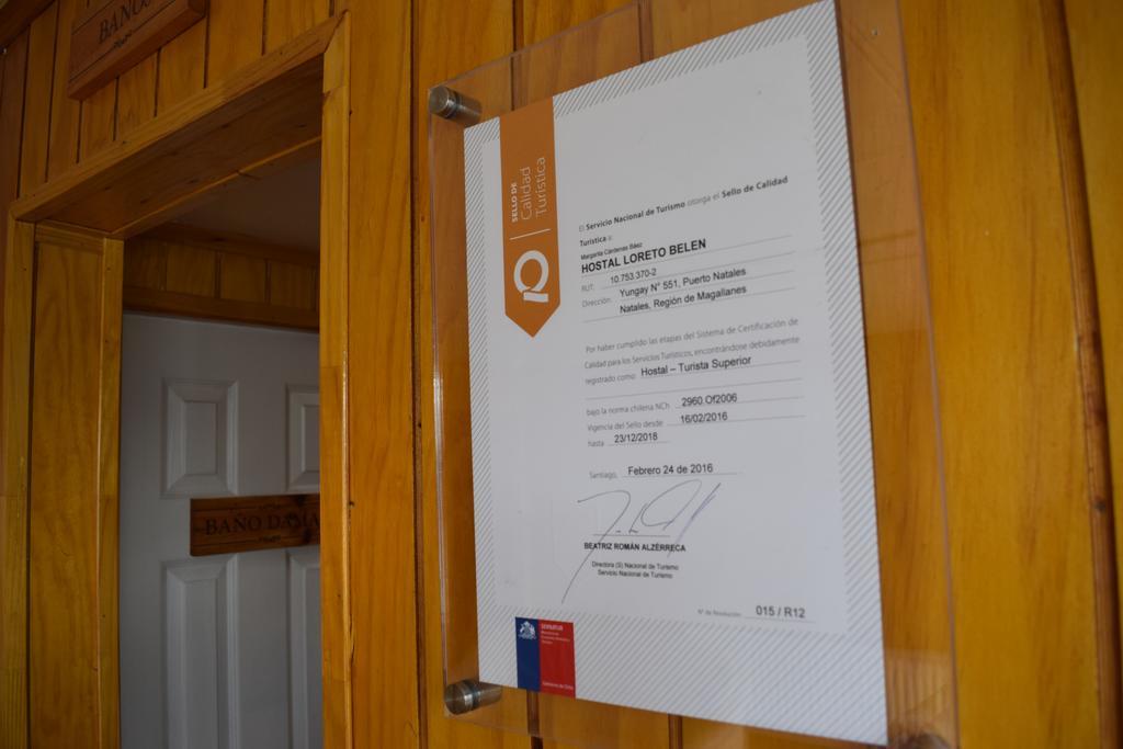 Hostal Loreto Belen Puerto Natales Exterior photo